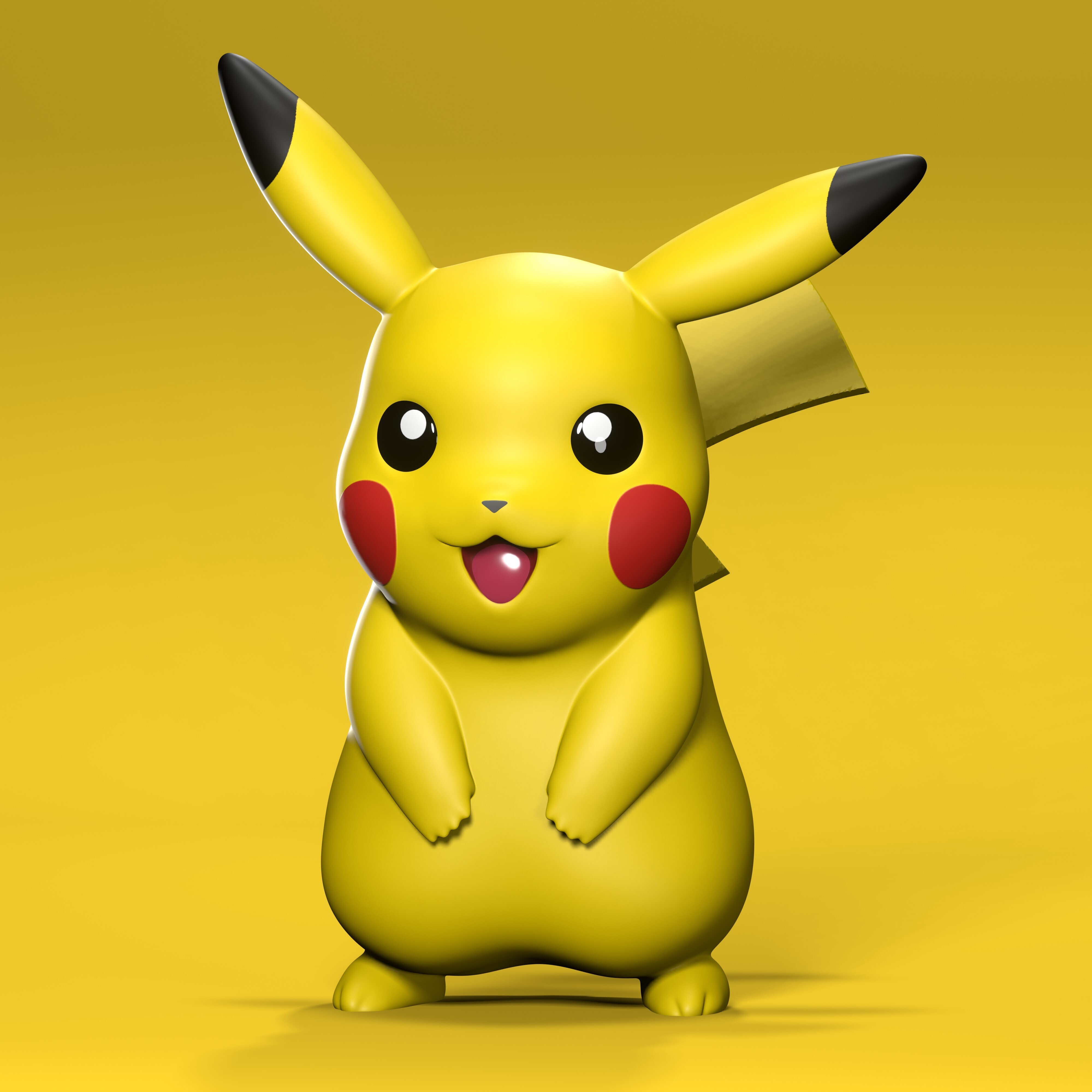 STL file Pikachu Pokemon・3D printable model to download・Cults