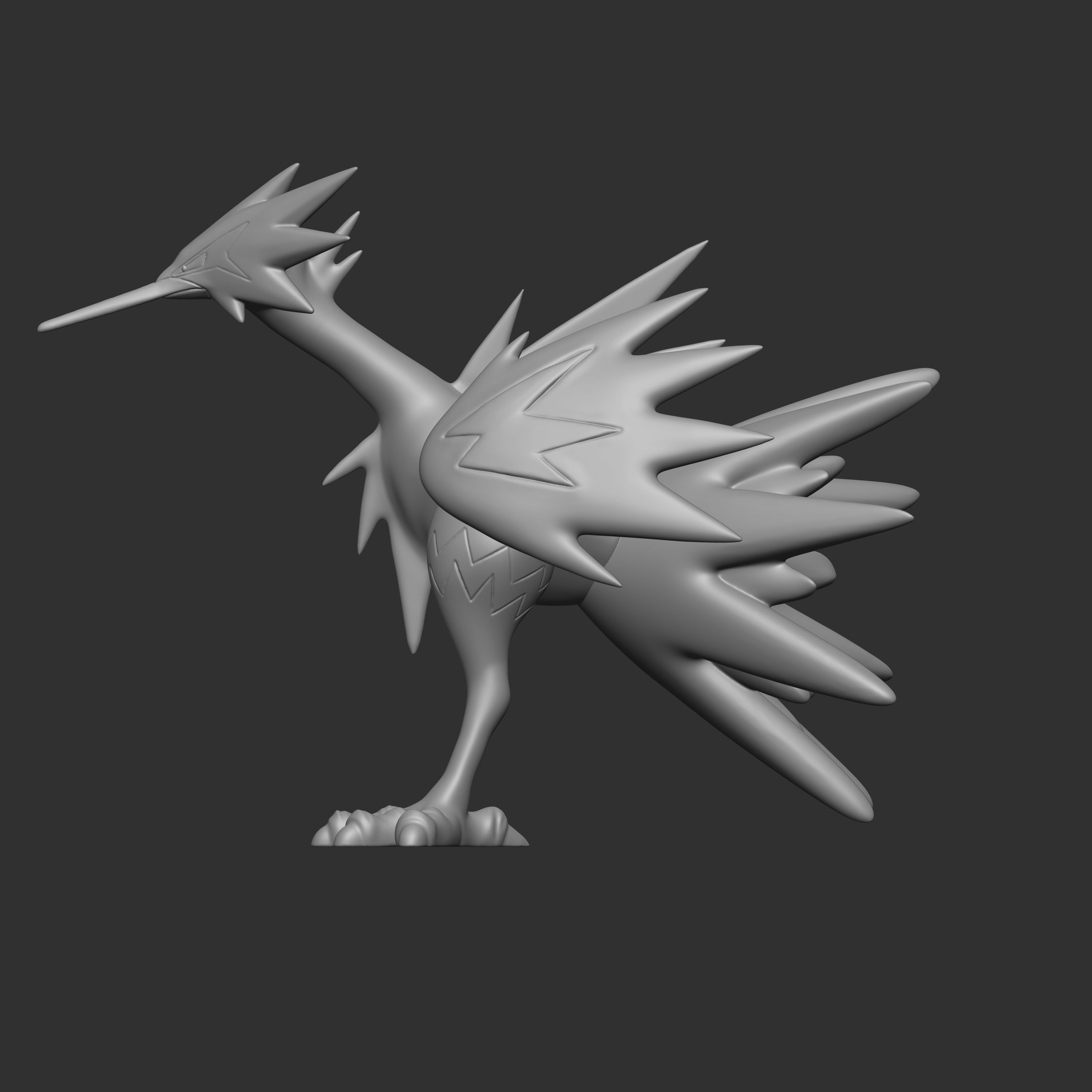 3D file Pokemon 145 zapdos of galar 🐉・3D print model to download・Cults