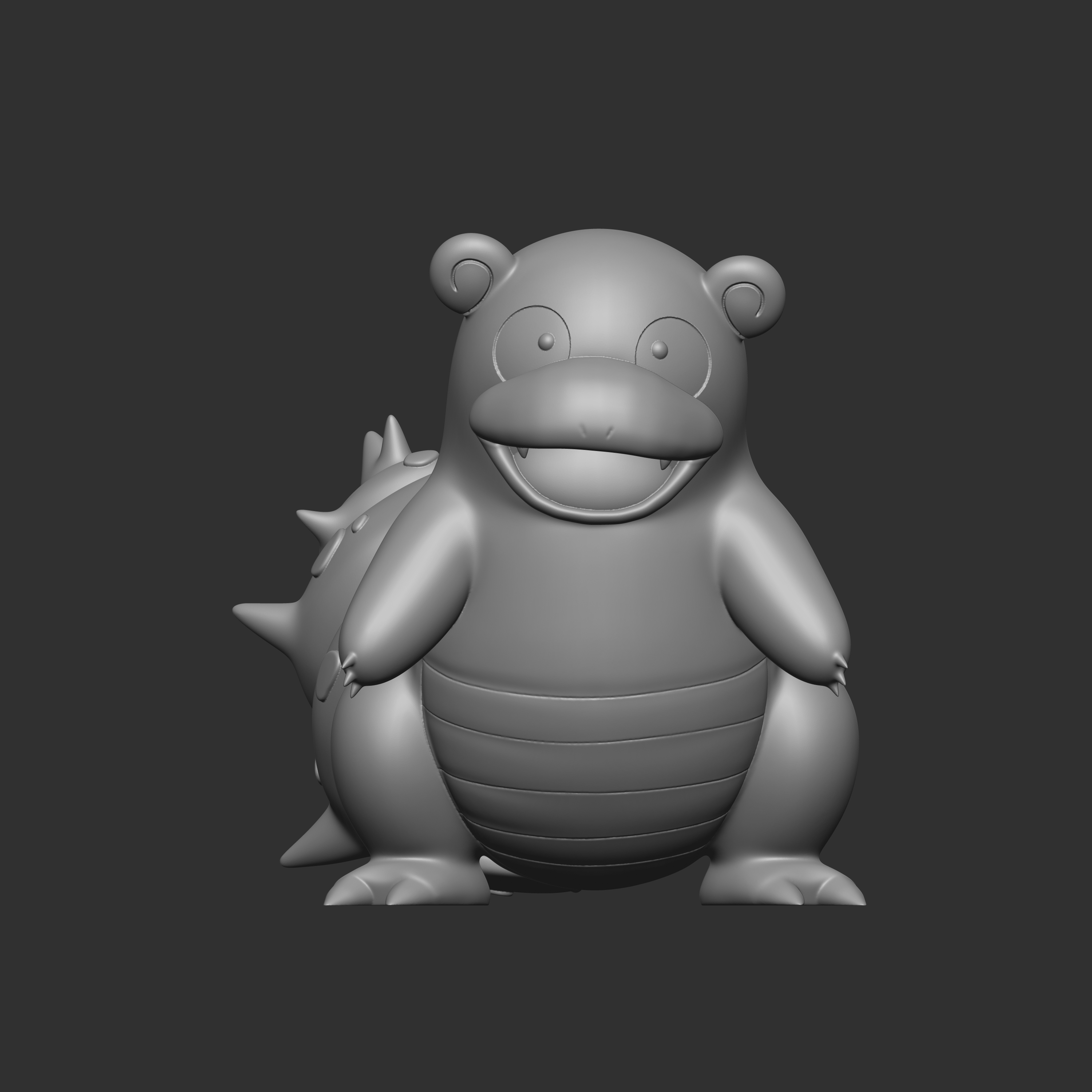 Fichier 3D Pokemon 080 Slowbro 🐉・Idée pour impression 3D à télécharger ...