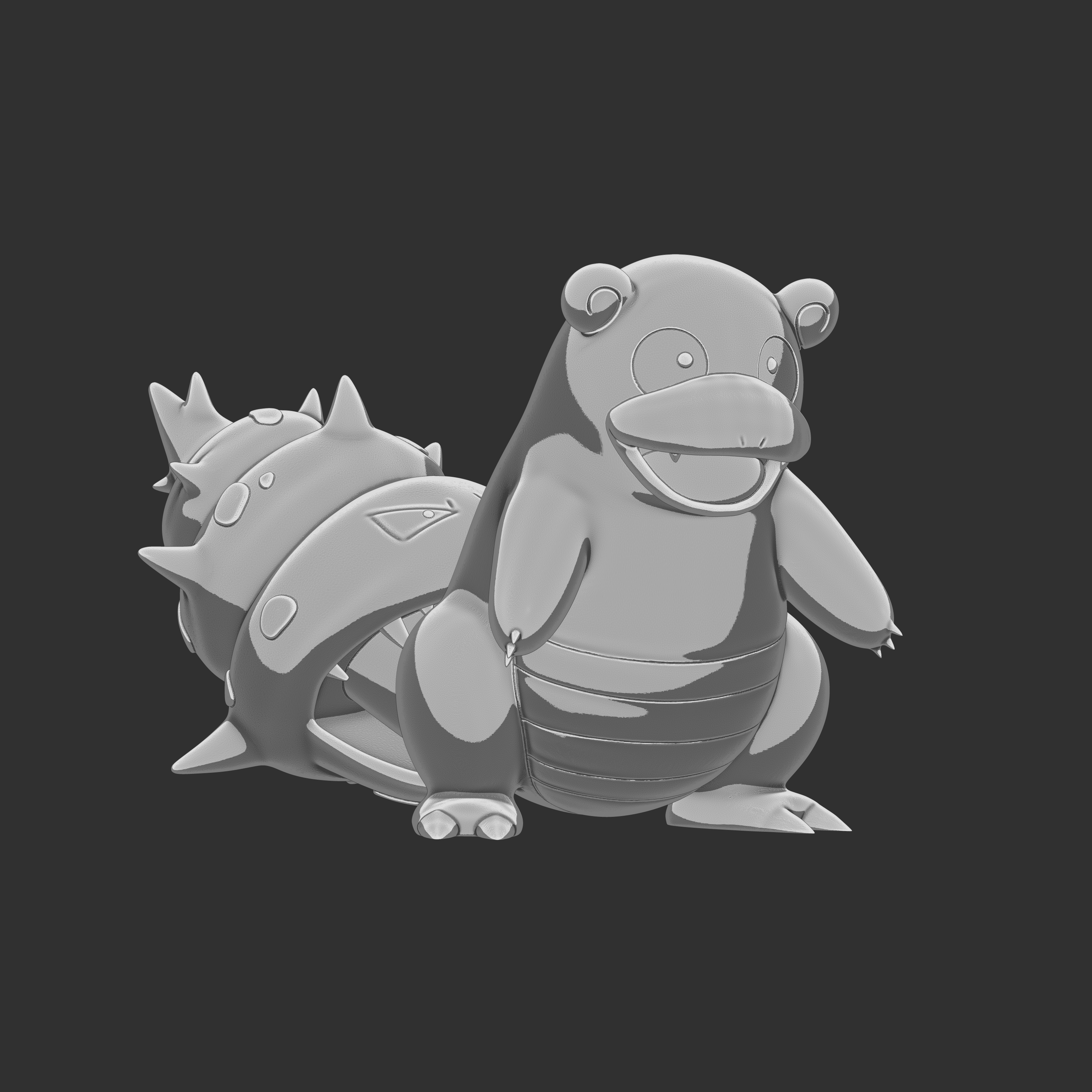 3D file Pokemon 080 Slowbro 🐉・3D printing idea to download・Cults