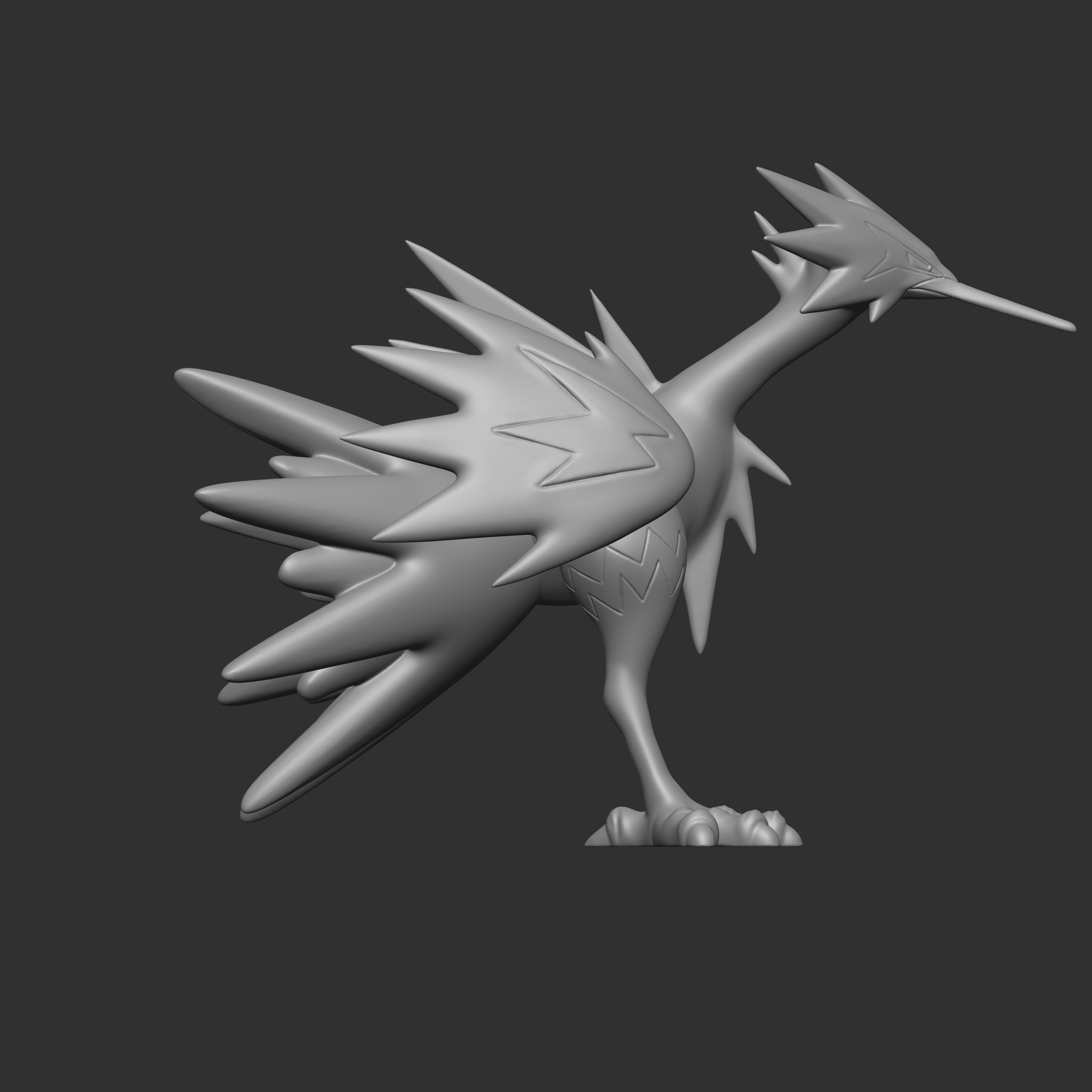 3D file Pokemon 145 zapdos of galar 🐉・3D print model to download・Cults