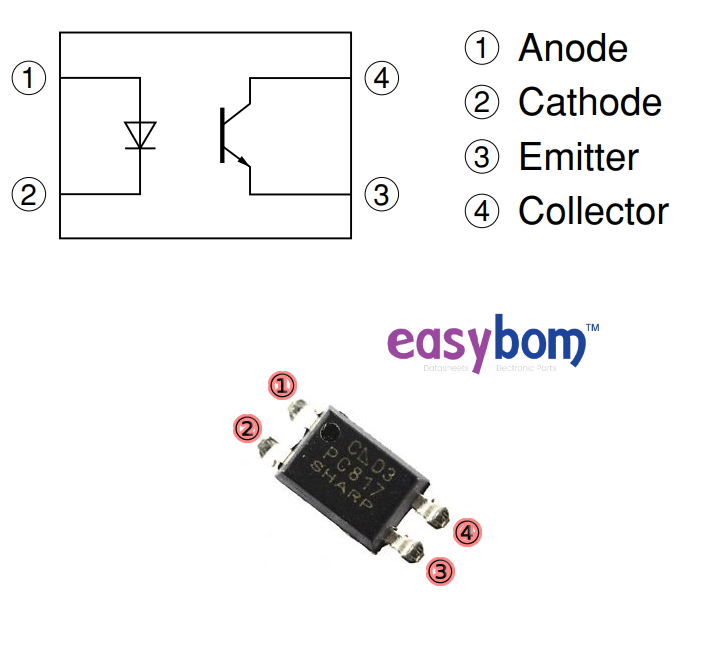 PC817 Pinout