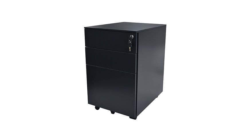 Metal Mobile Three Drawer Under Desk Pedestal | Three Drawer Desk ...