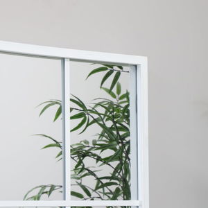 Extra Large White Window Mirror 144cm x 59cm