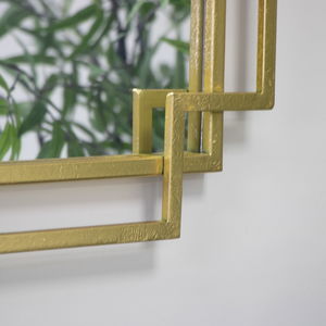 Gold Foiled Wall Mirror 94cm x 48cm