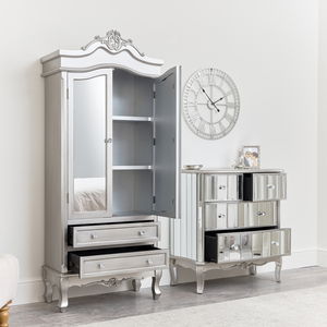 Mirrored Closet & Chest of Drawers - Tiffany Range 