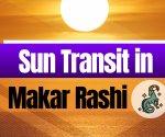 Sun enters Makara Rashi: 