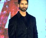 Actors Shahid Kapoor and Pooja Hegde attend the promotional event for the upcoming film 'Deva