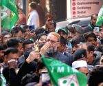 AIMIM President Asaduddin Owaisi campaigns in support of party candidate