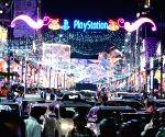 Brigade Road adorned with colourful lights ahead of New Year celebrations