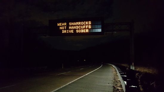 "Wear shamrocks, not handcuffs. Drive sober."