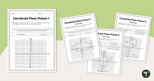 Go to Coordinate Plane Pictures teaching resource