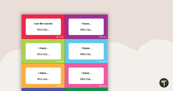 Go to I Have, Who Has? Looping Cards - Editable Word Version teaching resource