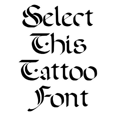 Tattoo Fonts Generator  Exclusive FREE Fonts  FontGet