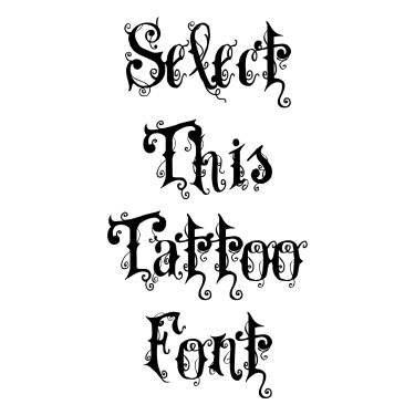 Buy Font Tattoo Online In India  Etsy India