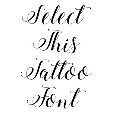 How To Pick The Right Font For Your Word Tattoo  Self Tattoo