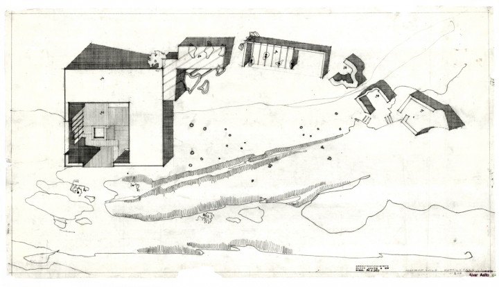 Site plan, Muuratsalo Experimental House