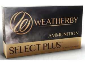 Weatherby Select Plus Ammunition 257 Weatherby Magnum 100 Grain Barnes TTSX Polymer Tipped Spitzer Lead-Free Box of 20 For Sale