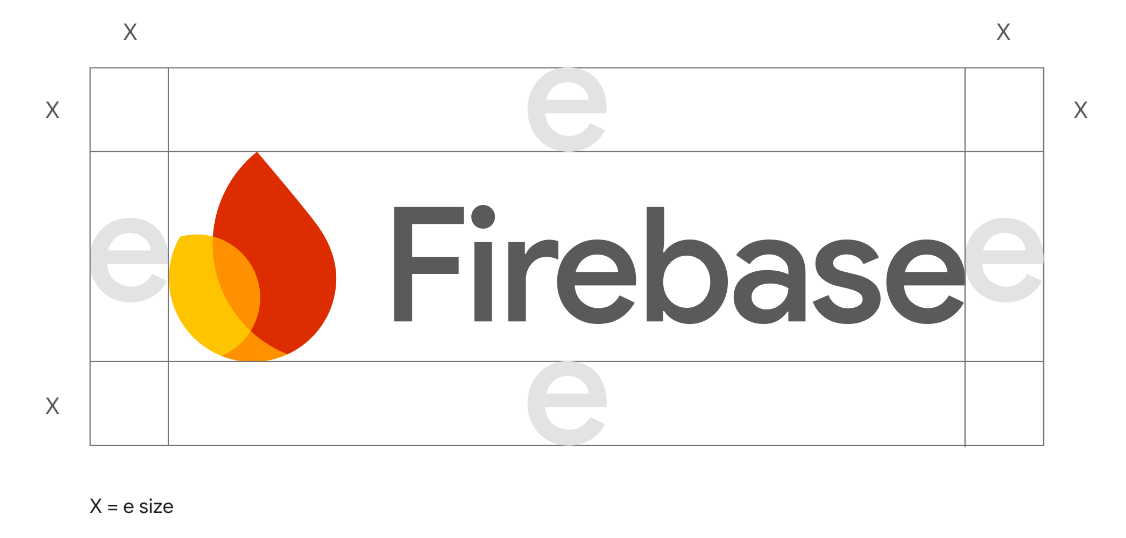 Logotipo de Firebase con 24 píxeles de altura