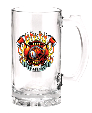 Beer Mug - Fearless Firefighter