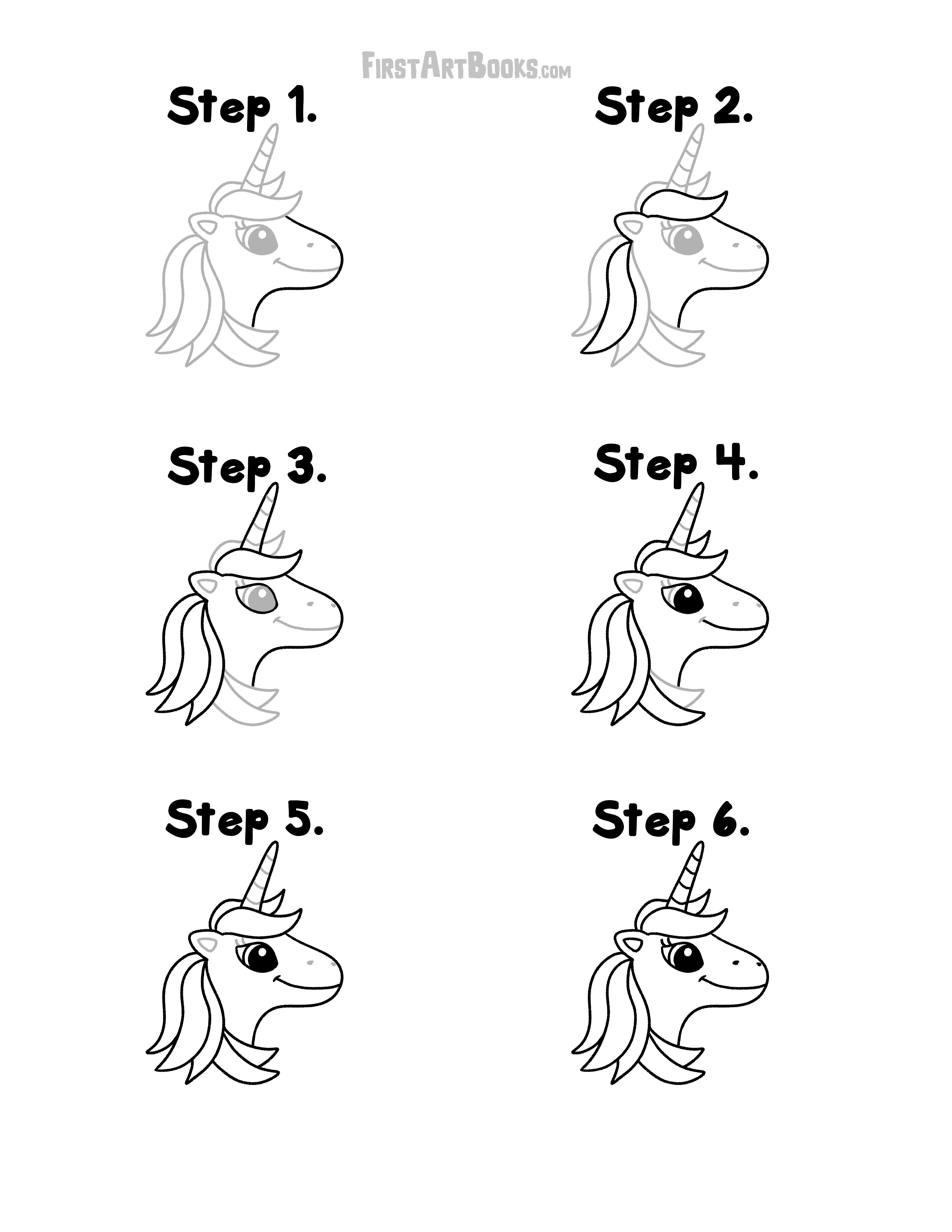 How to Draw a Cute Unicorn in Just 5 Minutes — A Free Kid’s Activity ...