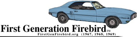 First Generation Firebird (1967, 1968, 1969)