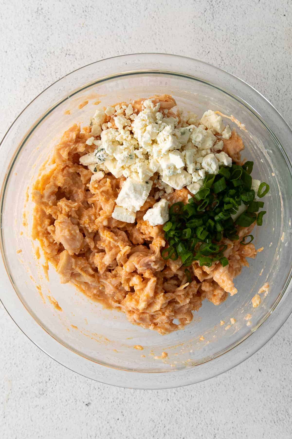 buffalo chicken in bowl