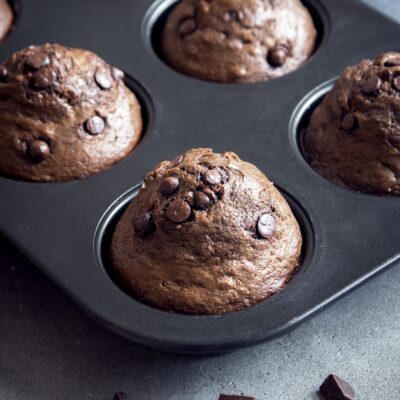 Keto Double Chocolate Muffins