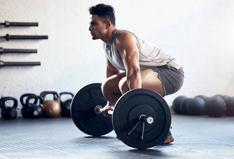 Man Doing Deadlift