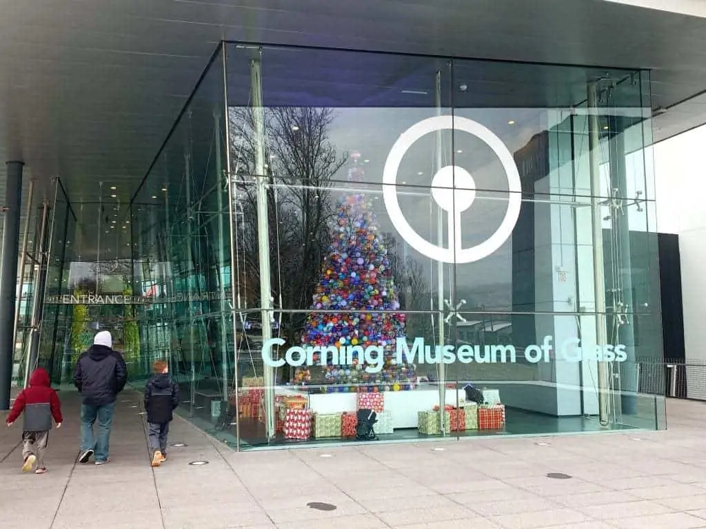 entrance to corning museum of glass