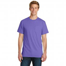 Port & Company PC099P Beach Wash Garment-Dyed Pocket Tee - Amethyst