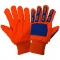 Global Glove C18OCPB Corded Orange Cotton Gloves with TPU Impact Protection