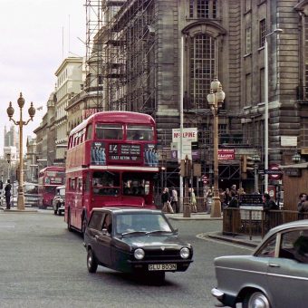 Snapshots of Cars On The Streets of London in the mid 1970s