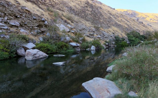 Natural Pyramid Island Hot Springs in Nevada