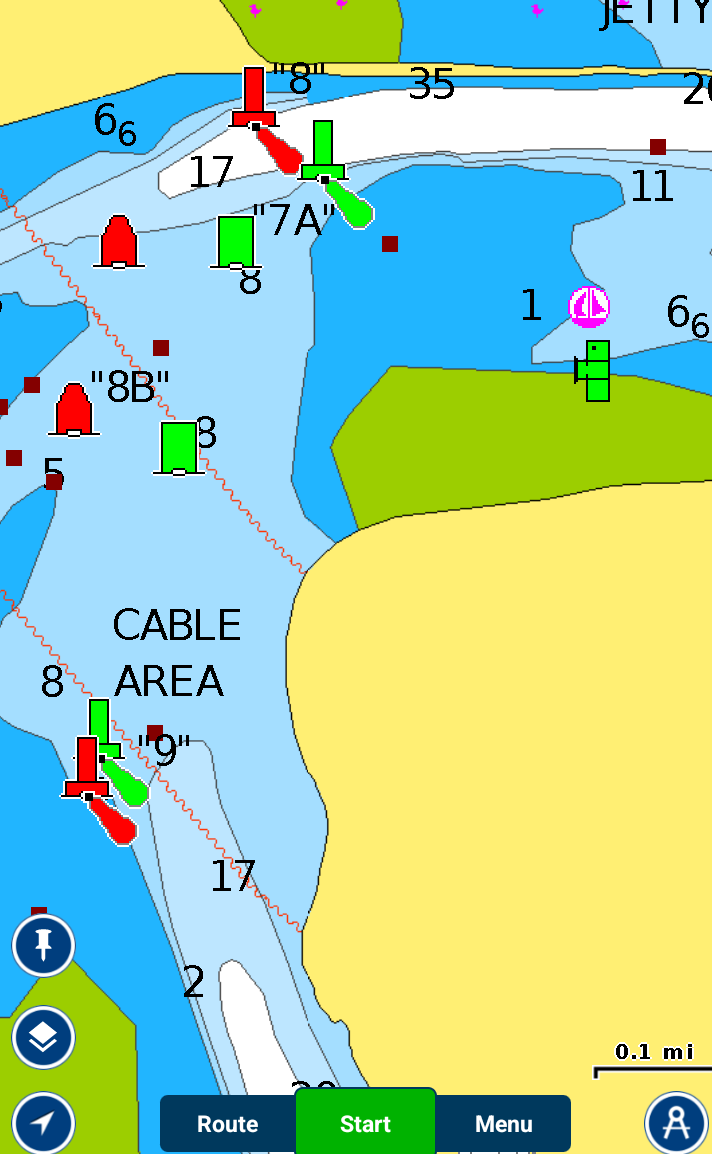 Navionics Boating App Inshore Sample