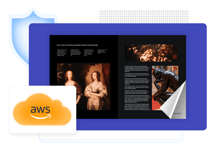 FlipHTML5で作成された電子書籍は、Amazon Web Services (AWS) で安全にホストされます。