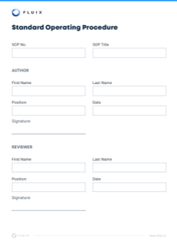 SOP Template | Standard Operating Procedure Checklist