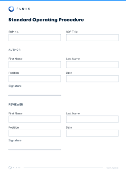 SOP Template | Standard Operating Procedure Checklist