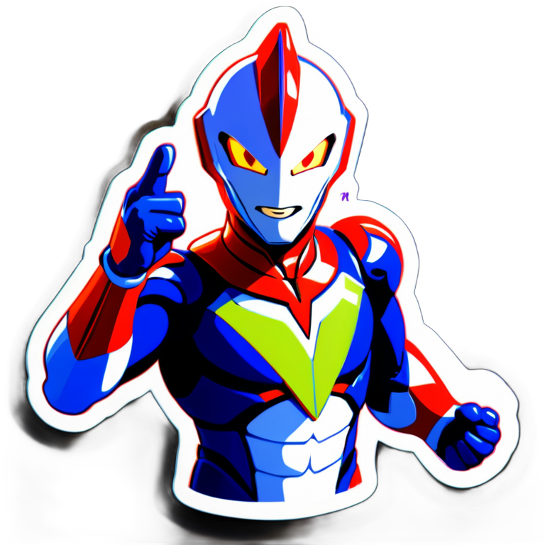 I made an AI sticker of Ultraman Tiga