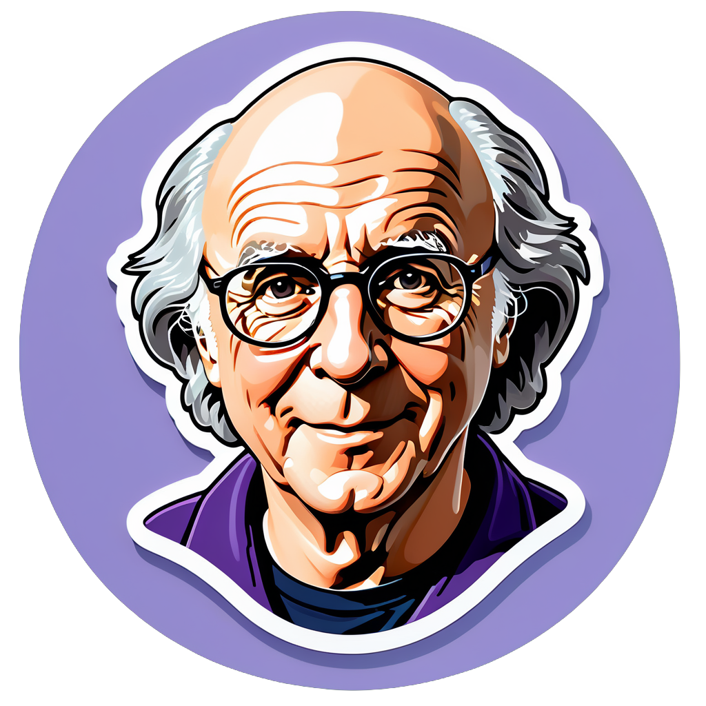 I made an AI sticker of larry david