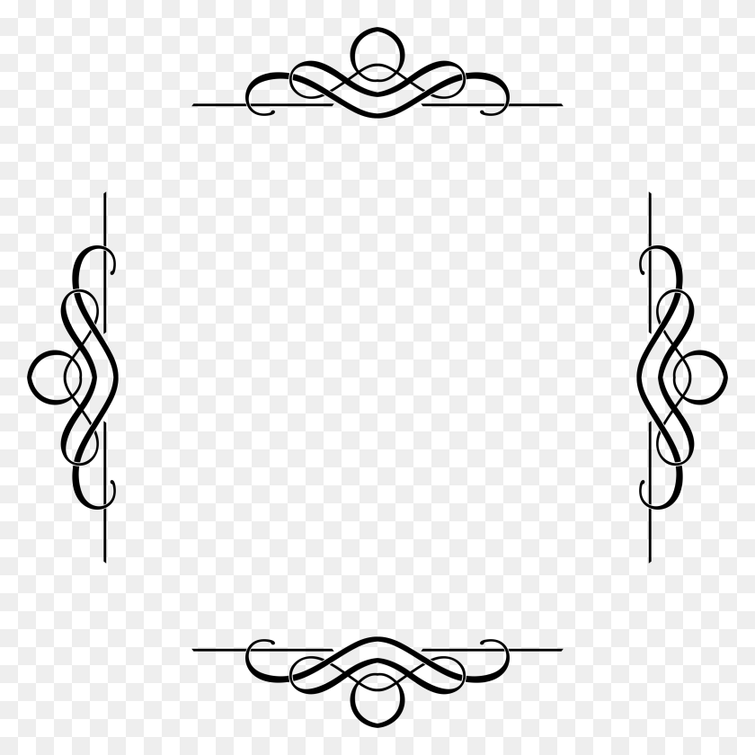 Fancy Border Frame Silhouette