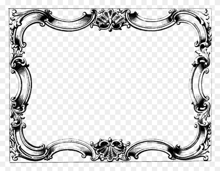 Fancy Border Frame Silhouette