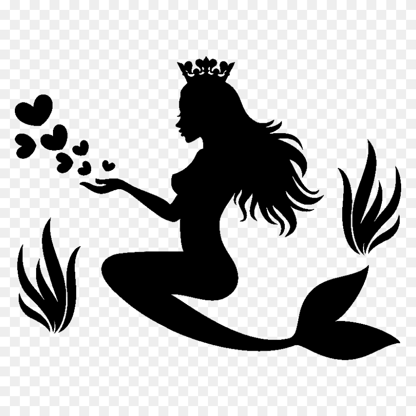 Premium Mermaid Icon Download Png - Mermaid Tail Silhouette PNG ...