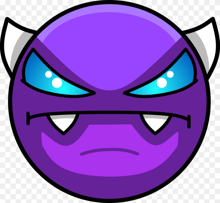 1100x1014 Demon, Purple Sticker PNG