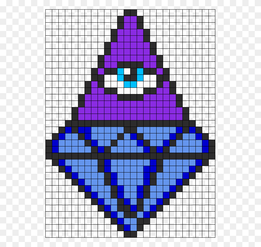 547x736 Illuminati Perler Bead Pattern 239525 Pixel Art, Christmas Tree, Tree, Ornament HD PNG Download