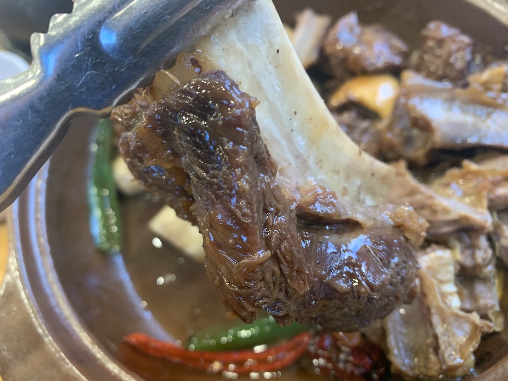 a close-up of a bowl of food