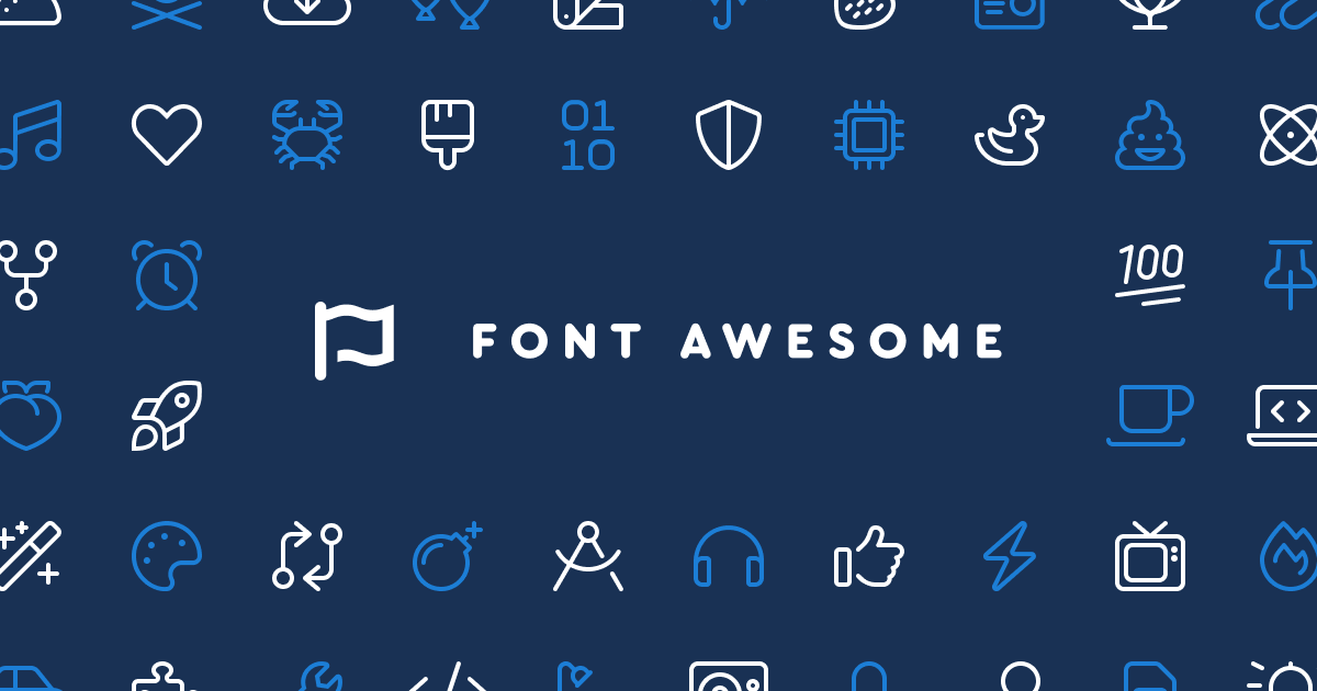 Font awesome home