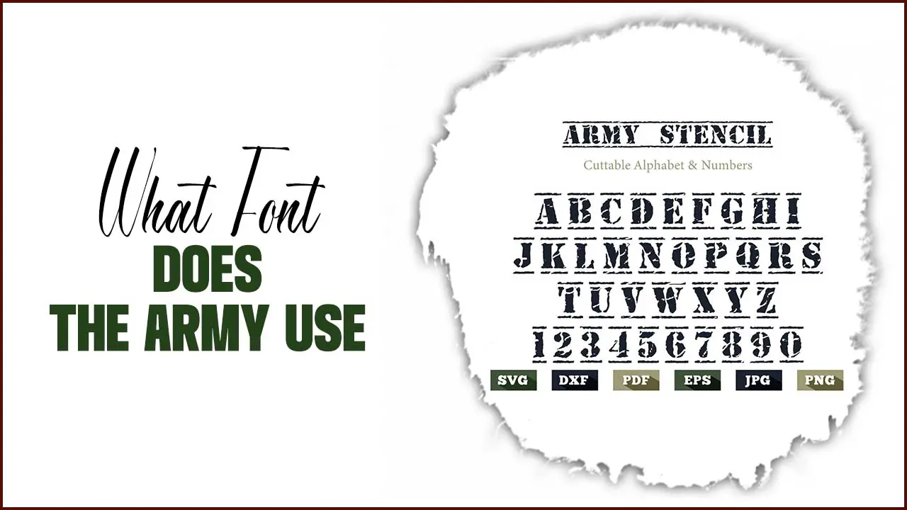 What Font Does The Army Use: Unveiling Official Army Font