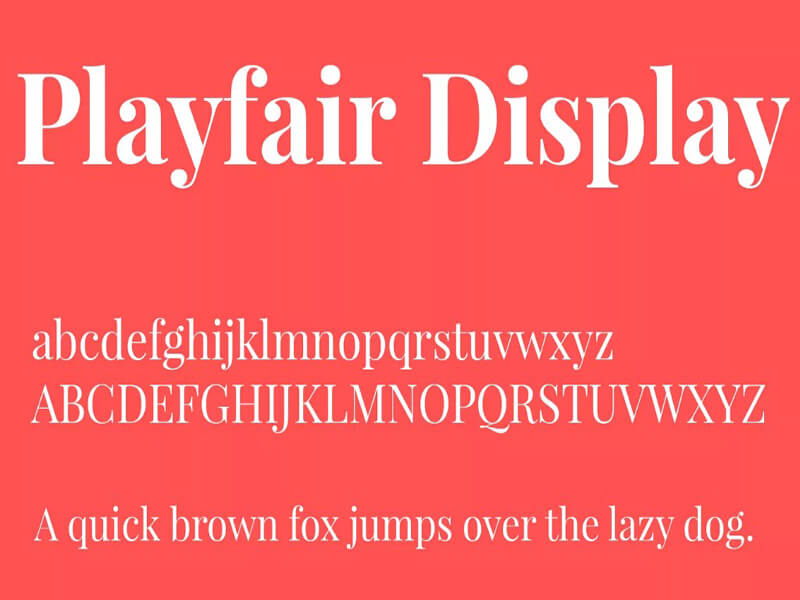 Playfair Display Font Family Download