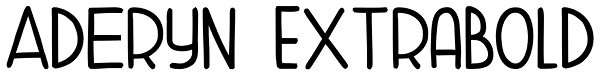 Aderyn ExtraBold Font